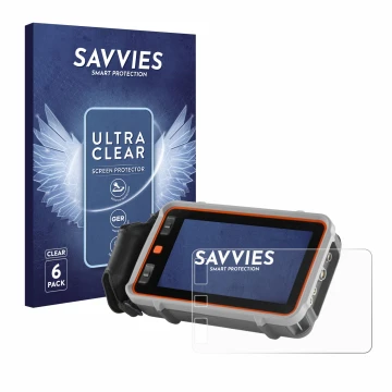 Vorderseite einer Produktverpackung mit dem Markenlogo Savvies. Daneben ist das Gerät Waygate Technologies Krautkrämer USM 100