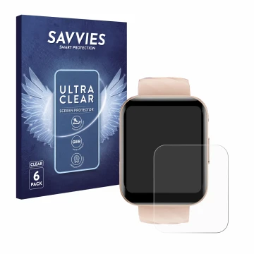 Vorderseite einer Produktverpackung mit dem Markenlogo Savvies. Daneben ist das Gerät RUIMEN D1 mit dem zugehörigen Displaysch