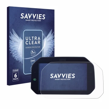 Vorderseite einer Produktverpackung mit dem Markenlogo Savvies. Daneben ist das Gerät BMW R 1300 GS TFT 6.5