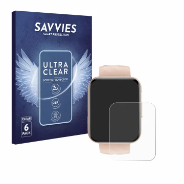 Vorderseite einer Produktverpackung mit dem Markenlogo Savvies. Daneben ist das Gerät RUIMEN H1 mit dem zugehörigen Displaysch