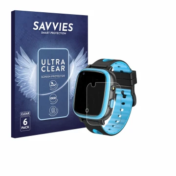 Vorderseite einer Produktverpackung mit dem Markenlogo Savvies. Daneben ist das Gerät Aduogeng T5 mit dem zugehörigen Displays