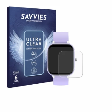 Vorderseite einer Produktverpackung mit dem Markenlogo Savvies. Daneben ist das Gerät Hengto H39 Plus 1.4