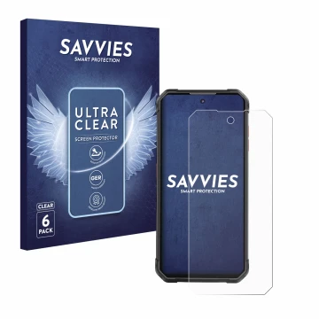 Vorderseite einer Produktverpackung mit dem Markenlogo Savvies. Daneben ist das Gerät iiiF150 B2 Pro mit dem zugehörigen Displ
