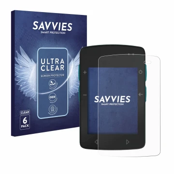 Vorderseite einer Produktverpackung mit dem Markenlogo Savvies. Daneben ist das Gerät TwoNav Roc mit dem zugehörigen Displaysc