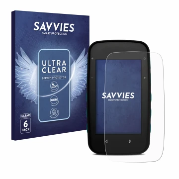 Vorderseite einer Produktverpackung mit dem Markenlogo Savvies. Daneben ist das Gerät CompeGPS TwoNav Cross Plus mit dem zugeh