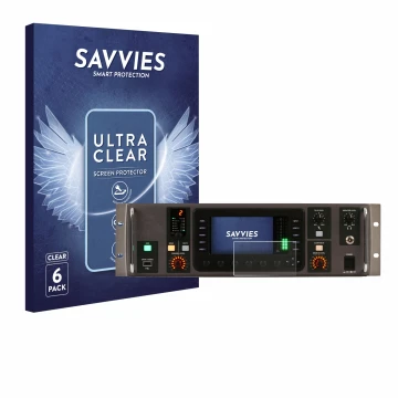 Vorderseite einer Produktverpackung mit dem Markenlogo Savvies. Daneben ist das Gerät Behringer X32 Rack mit dem zugehörigen D