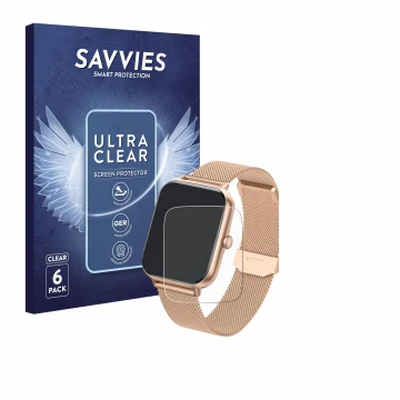 Vorderseite einer Produktverpackung mit dem Markenlogo Savvies. Daneben ist das Gerät Ruxingx T6 1.83
