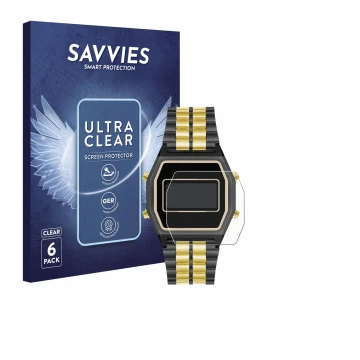 Vorderseite einer Produktverpackung mit dem Markenlogo Savvies. Daneben ist das Gerät Armitron Rubik mit dem zugehörigen Displ