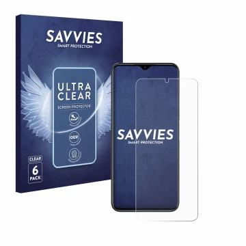 Vorderseite einer Produktverpackung mit dem Markenlogo Savvies. Daneben ist das Gerät Doogee N50 Pro mit dem zugehörigen Displ