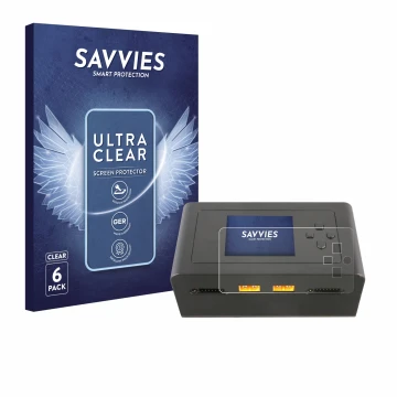 Vorderseite einer Produktverpackung mit dem Markenlogo Savvies. Daneben ist das Gerät Gens Ace IMARS D300 mit dem zugehörigen 