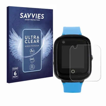 Vorderseite einer Produktverpackung mit dem Markenlogo Savvies. Daneben ist das Gerät One2Track Connect NEO mit dem zugehörige