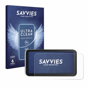 Vorderseite einer Produktverpackung mit dem Markenlogo Savvies. Daneben ist das Gerät Einstar VEGA mit dem zugehörigen Display