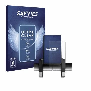 Vorderseite einer Produktverpackung mit dem Markenlogo Savvies. Daneben ist das Gerät Joyor S10-S V1 mit dem zugehörigen Displ