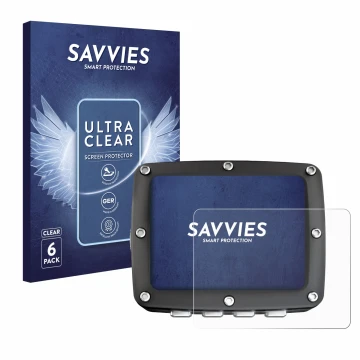 Vorderseite einer Produktverpackung mit dem Markenlogo Savvies. Daneben ist das Gerät Ratio iX3M 2 Pro mit dem zugehörigen Dis