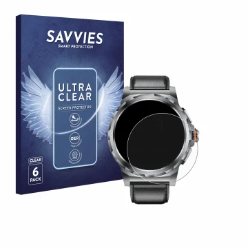 Vorderseite einer Produktverpackung mit dem Markenlogo Savvies. Daneben ist das Gerät LIGE SML6-R-E 1.43