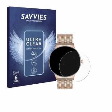 Vorderseite einer Produktverpackung mit dem Markenlogo Savvies. Daneben ist das Gerät LIGE FV12 1.43