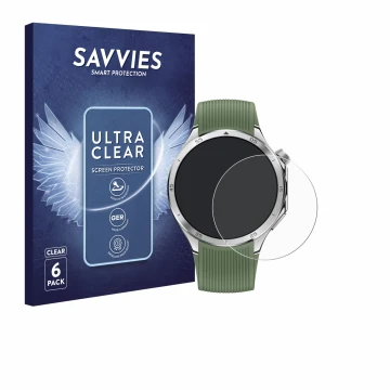 Vorderseite einer Produktverpackung mit dem Markenlogo Savvies. Daneben ist das Gerät OnePlus Watch 3 mit dem zugehörigen Disp