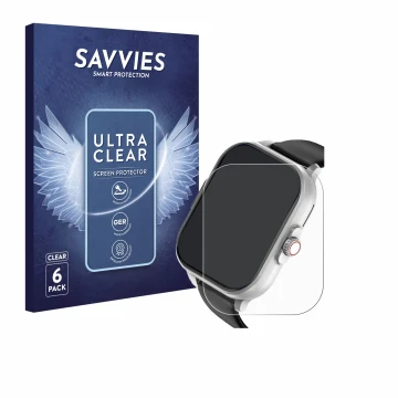 Vorderseite einer Produktverpackung mit dem Markenlogo Savvies. Daneben ist das Gerät YYKY E02 2.01