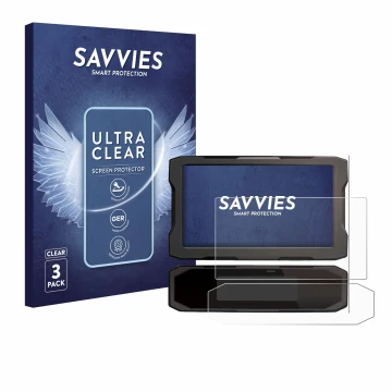 Vorderseite einer Produktverpackung mit dem Markenlogo Savvies. Daneben ist das Gerät Honda NT 1100 2021 mit dem zugehörigen D