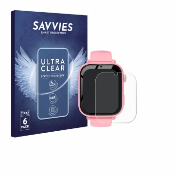 Vorderseite einer Produktverpackung mit dem Markenlogo Savvies. Daneben ist das Gerät CATGIFF A22 mit dem zugehörigen Displays