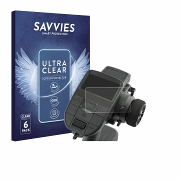 Vorderseite einer Produktverpackung mit dem Markenlogo Savvies. Daneben ist das Gerät Radiomaster MT12 mit dem zugehörigen Dis