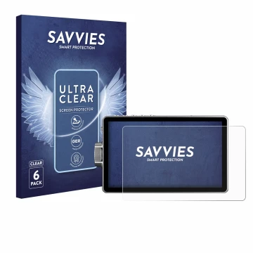 Vorderseite einer Produktverpackung mit dem Markenlogo Savvies. Daneben ist das Gerät Viltrox DC-A1 2800 mit dem zugehörigen D