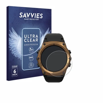 Vorderseite einer Produktverpackung mit dem Markenlogo Savvies. Daneben ist das Gerät Shearwater Teric dive computer mit dem z