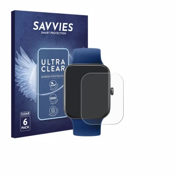 Vorderseite einer Produktverpackung mit dem Markenlogo Savvies. Daneben ist das Gerät Decathlon CW500 M mit dem zugehörigen Di
