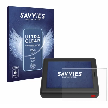 Vorderseite einer Produktverpackung mit dem Markenlogo Savvies. Daneben ist das Gerät XC Tracer Maxx III mit dem zugehörigen D