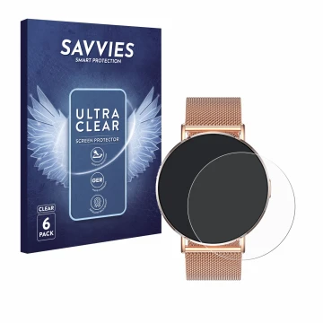Vorderseite einer Produktverpackung mit dem Markenlogo Savvies. Daneben ist das Gerät Levowatch Eve 1.3