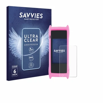 Vorderseite einer Produktverpackung mit dem Markenlogo Savvies. Daneben ist das Gerät Wainyok K7 7