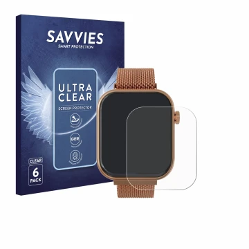 Vorderseite einer Produktverpackung mit dem Markenlogo Savvies. Daneben ist das Gerät Techmade M-GLAM011 1.75
