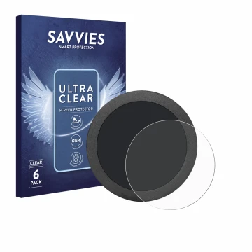 Vorderseite einer Produktverpackung mit dem Markenlogo Savvies. Daneben ist das Gerät Elecrow Display 2.8