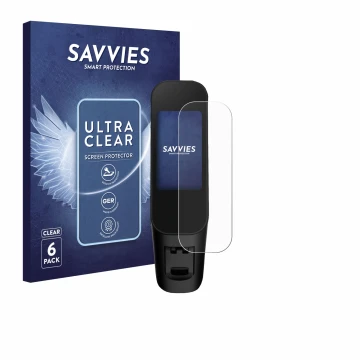 Vorderseite einer Produktverpackung mit dem Markenlogo Savvies. Daneben ist das Gerät Xiaomi Electric Scooter 6 Max mit dem zu