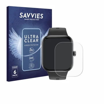 Vorderseite einer Produktverpackung mit dem Markenlogo Savvies. Daneben ist das Gerät Honor Choice InFoWear Watch 2 Pro mit de