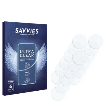 Vorderseite einer Produktverpackung mit dem Markenlogo Savvies. Daneben ist der zugehörige Displayschutz.