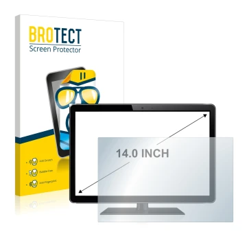 Vorderseite einer Produktverpackung mit dem Markenlogo BROTECT. Daneben ist das Gerät mit dem zugehörigen Displayschutz abgebi