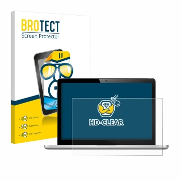 Vorderseite einer Produktverpackung mit dem Markenlogo BROTECT. Daneben ist das Gerät mit dem zugehörigen Displayschutz abgebi