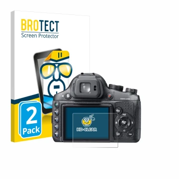 Vorderseite einer Produktverpackung mit dem Markenlogo BROTECT. Daneben ist das Gerät Fujifilm FinePix X-S1 mit dem zugehörige