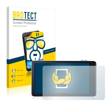 Vorderseite einer Produktverpackung mit dem Markenlogo BROTECT. Daneben ist das Gerät Samsung Galaxy Camera EK-GC100 mit dem z
