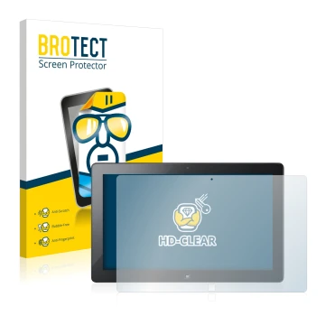 Vorderseite einer Produktverpackung mit dem Markenlogo BROTECT. Daneben ist das Gerät Samsung Ativ Smart PC Pro XE700T1A mit d