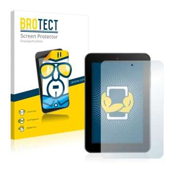 Vorderseite einer Produktverpackung mit dem Markenlogo BROTECT. Daneben ist das Gerät Alcatel One Touch Tab 7 HD mit dem zugeh