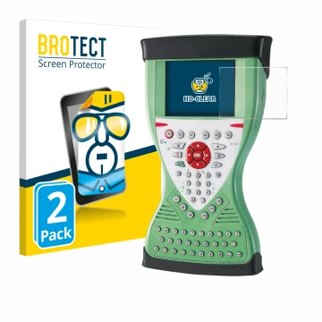 Vorderseite einer Produktverpackung mit dem Markenlogo BROTECT. Daneben ist das Gerät Leica Viva Controller CS15 mit dem zugeh