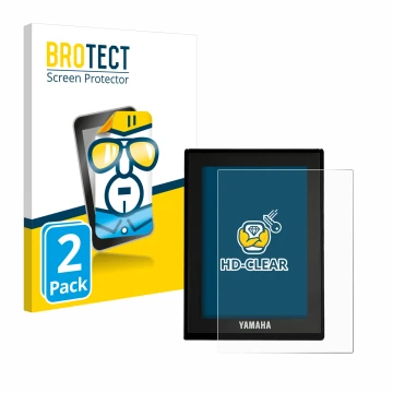 Vorderseite einer Produktverpackung mit dem Markenlogo BROTECT. Daneben ist das Gerät Yamaha LCD Display (E-Bike Display) mit 