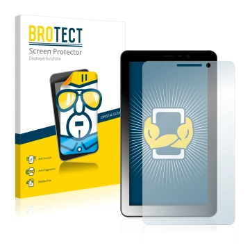 Vorderseite einer Produktverpackung mit dem Markenlogo BROTECT. Daneben ist das Gerät Kiano Elegance 7 3G mit dem zugehörigen 