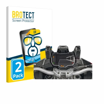 Vorderseite einer Produktverpackung mit dem Markenlogo BROTECT. Daneben ist das Gerät Ducati Multistrada 1200S 2015 Tachoanzei