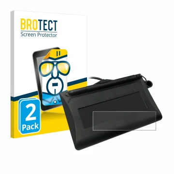 Vorderseite einer Produktverpackung mit dem Markenlogo BROTECT. Daneben ist das Gerät Topaz T-LBK460-HSB-R mit dem zugehörigen