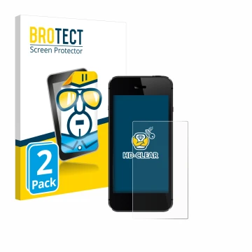 Vorderseite einer Produktverpackung mit dem Markenlogo BROTECT. Daneben ist das Gerät mit dem zugehörigen Displayschutz abgebi