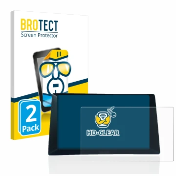 Vorderseite einer Produktverpackung mit dem Markenlogo BROTECT. Daneben ist das Gerät Audi A5 8T 2010 MMI 3G High mit dem zuge