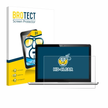 Vorderseite einer Produktverpackung mit dem Markenlogo BROTECT. Daneben ist das Gerät mit dem zugehörigen Displayschutz abgebi